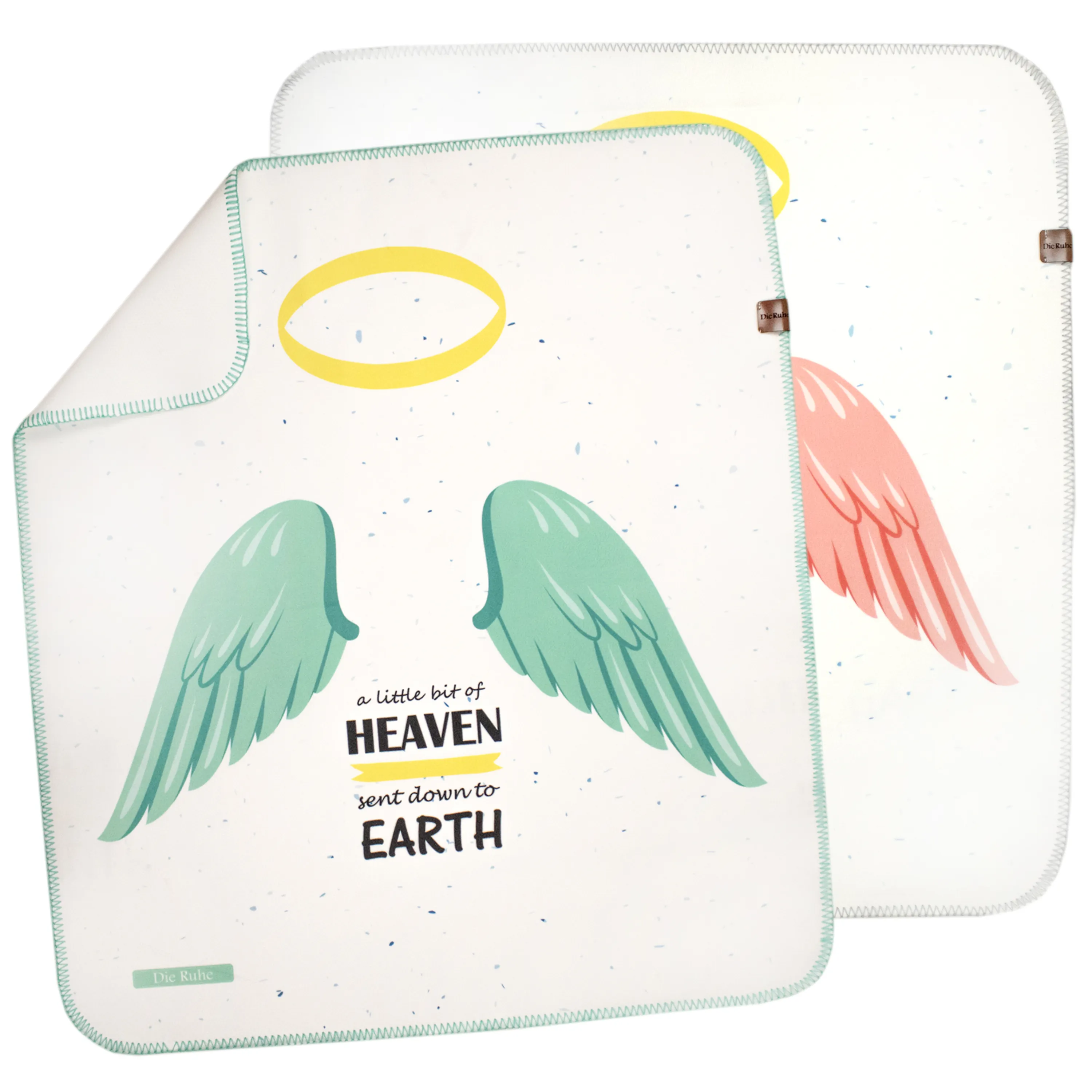 زیرانداز تعویض ضدآب دیروحه طرح بال فرشته زیرانداز تعویض ضدآب دیروحه طرح بال فرشته